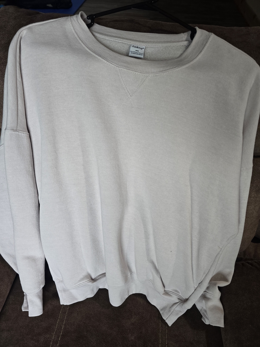 Light Pale Pink Crewneck Sweatshirt - Jo & Co. Tag